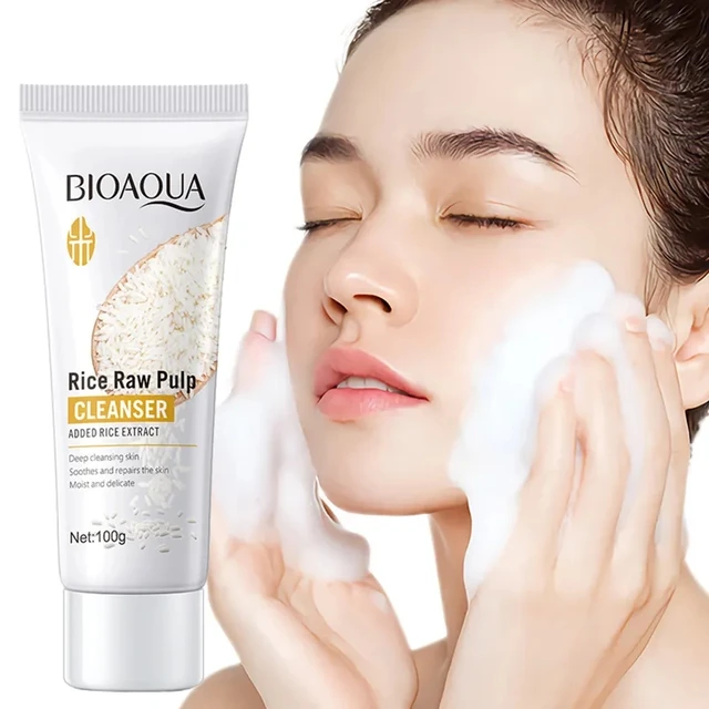 BIOAQUA Rice Raw Pulp Facial Cleanser 100g